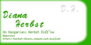 diana herbst business card
